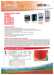 Specifiche Generali modelli: PVI-2000-IT PVI-3600-IT PVI
