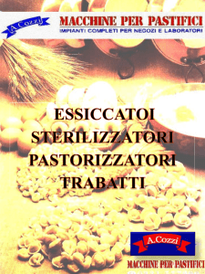 pastorizzatore a cestelli