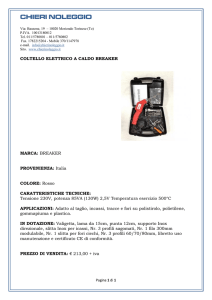 scheda tecnica COLTELLO A CALDO BREAKER