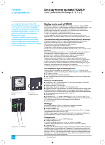 Display fronte quadro FDM121
