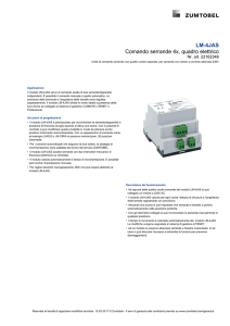 LM-4JAS Comando serrande 4x, quadro elettrico