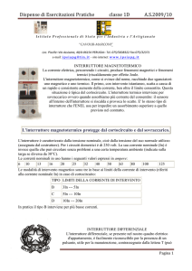 interruttore magnetotermico
