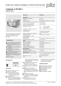 Moduli per l`arresto d`emergenza, controllo finecorsa ripari