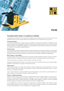 Transpallet elettrici Hyster con piattaforma ribaltabile