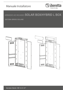 Manuale Installatore ARMADIO AD INCASSO SOLAR BOX