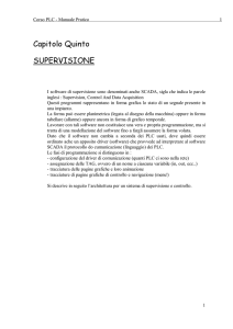 Corso PLC - Manuale Pratico 1 1 I software di supervisione sono