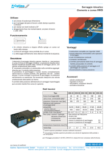 Utilizzo Funzionamento Descrizione Vantaggi Accessori Serraggio