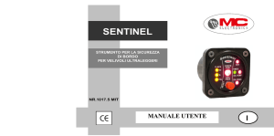 Manuale Sentinel - MC Elettronica Srl