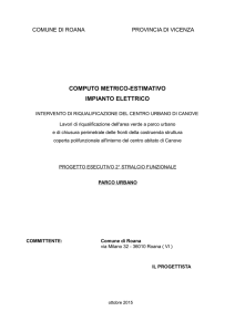 COMPUTO METRICO-ESTIMATIVO IMPIANTO ELETTRICO