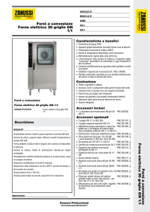 Forno elettrico 20 griglie GN 1/1