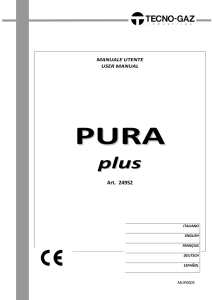 Manuale Istruzioni Operatore - Tecno-Gaz