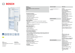 Bosch KGV36UW20S Frigo lib. combi statico 1mot