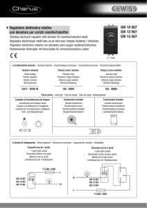 GW 10 567 GW 12 567 GW 14 567 Regolatore elettronico rotativo