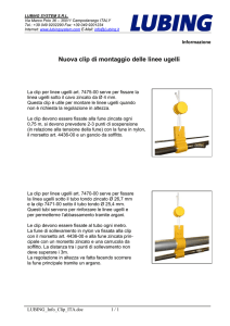 Nuova clip di montaggio delle linee ugelli
