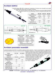 Avvitatori pneumatici reversibili Avvitatori elettrici Utensili