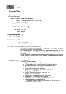 Europass CV - Unione Montana Parma Est