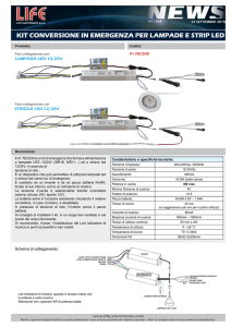 kit conversione in emergenza per lampade e strip led