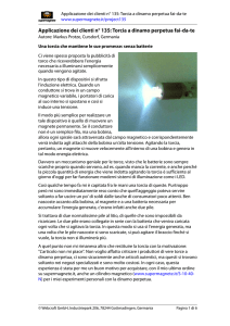Applicazione dei clienti n° 135: Torcia a dinamo perpetua fai-da-te