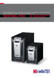 Manuale Sentinel PRO SEP 2,18 mb