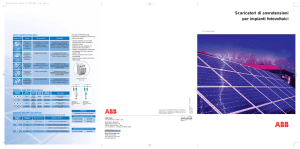 Scaricatori di sovratensioni per impianti fotovoltaici