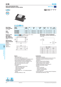 Direct current electronic drivers Alimentatori elettronici in corrente