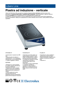 Piastra ad induzione verticale