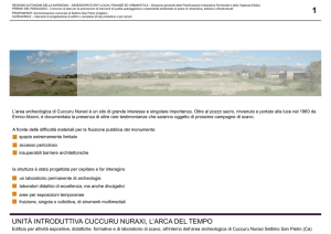 UNITÀ INTRODUTTIVA CUCCURU NURAXI, L`ARCA DEL TEMPO
