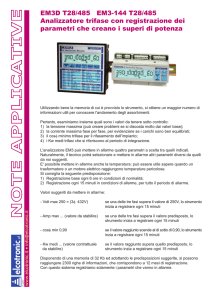 EM3D T28/485 EM3-144 T28/485 Analizzatore trifase con