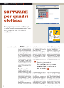 SOFTWARE per quadri elettrici
