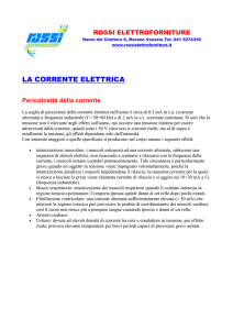 LA CORRENTE ELETTRICA - ROSSI ELETTROFORNITURE