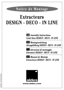 Extracteurs DEsIgN - DEco - IN lINE