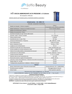 x 5 DOCCIA ABBRONZANTE ALTA PRESSIONE a 5 Colonne