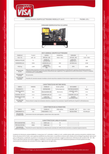 scheda tecnica gruppo elettrogeno modello p 105 b