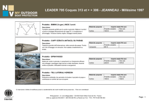 LEADER 705 Coques 313 et > + 306 - JEANNEAU