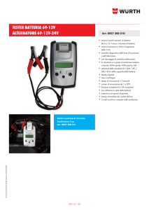 tester batteria 6v-12v alternatore 6v-12v-24v
