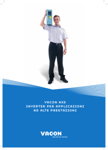 vacon nxs inverter per applicazioni ad alte prestazioni