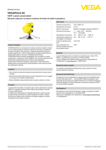 Data sheet - VEGAPULS 69 - HART e pacco accumulatori Sensore