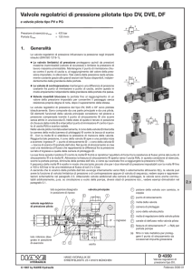 Valvola limitatrice di pressione pilotata tipo DV, DVE e DF: D 4350