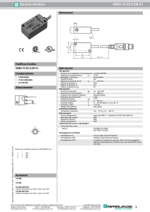 1 Sensore induttivo NBB2-V3-E2-0,2M-V3