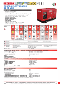 GRUPPO ELETTROGENO GE 45 YSX