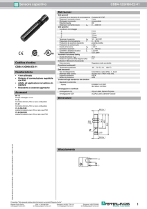 1 Sensore capacitivo CBB4 12GH60 E2 V1