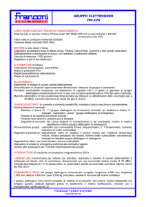 GRUPPO ELETTROGENO 200 kVA - Franconi Power Systems Srl