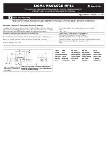 Sigma Maglock MPS3/Proximity Switches