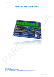 V25 Scheda microcontroller PIC16F887