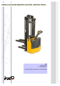 carrello elevatore semovente a batteria - montante triplex