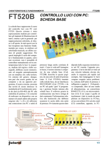 ft520b controllo luci con pc: scheda base