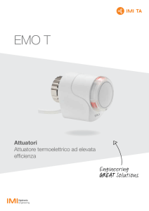 Attuatori Attuatore termoelettrico ad elevata efficienza