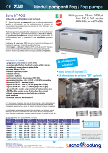 Moduli pompanti Fog / Fog pumps