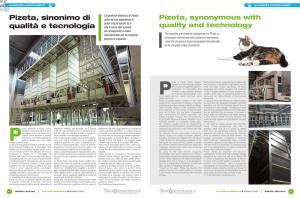 Pizeta, sinonimo di qualità e tecnologia