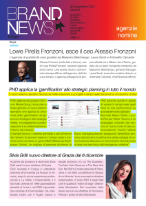 Lowe Pirella Fronzoni, esce il ceo Alessio Fronzoni